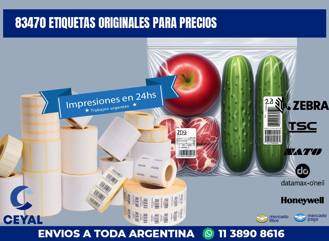 83470 ETIQUETAS ORIGINALES PARA PRECIOS