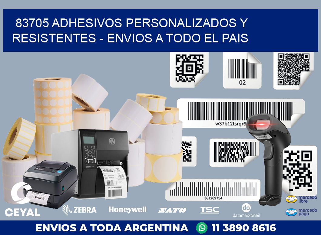 83705 ADHESIVOS PERSONALIZADOS Y RESISTENTES - ENVIOS A TODO EL PAIS