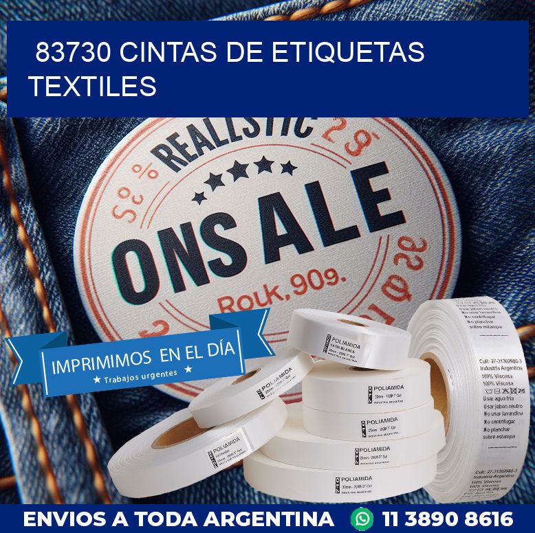 83730 CINTAS DE ETIQUETAS TEXTILES