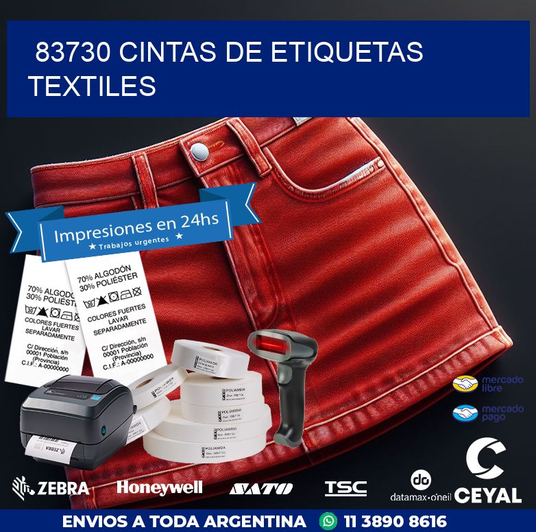 83730 CINTAS DE ETIQUETAS TEXTILES