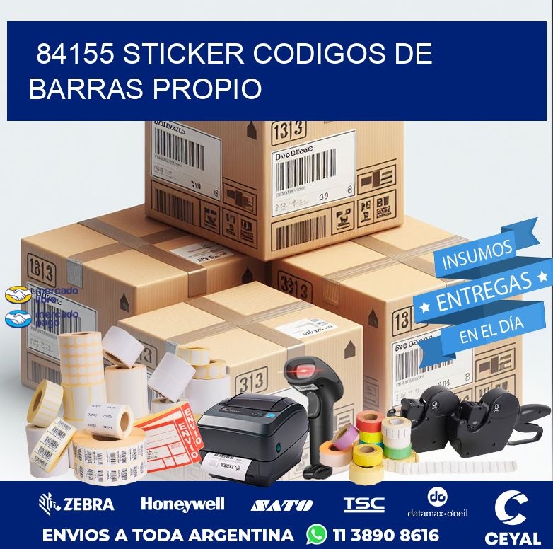 84155 STICKER CODIGOS DE BARRAS PROPIO