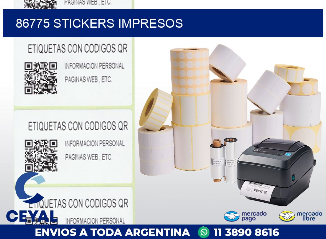 86775 STICKERS IMPRESOS
