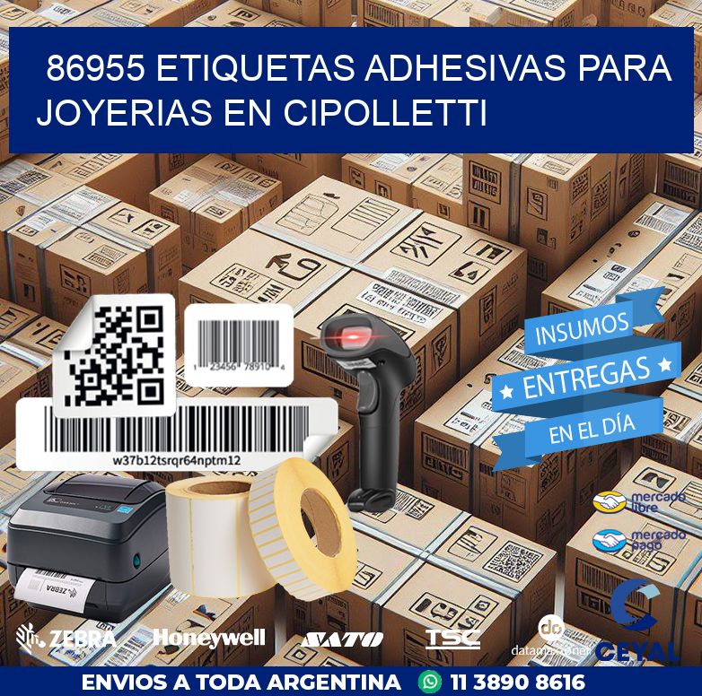 86955 ETIQUETAS ADHESIVAS PARA JOYERIAS EN CIPOLLETTI