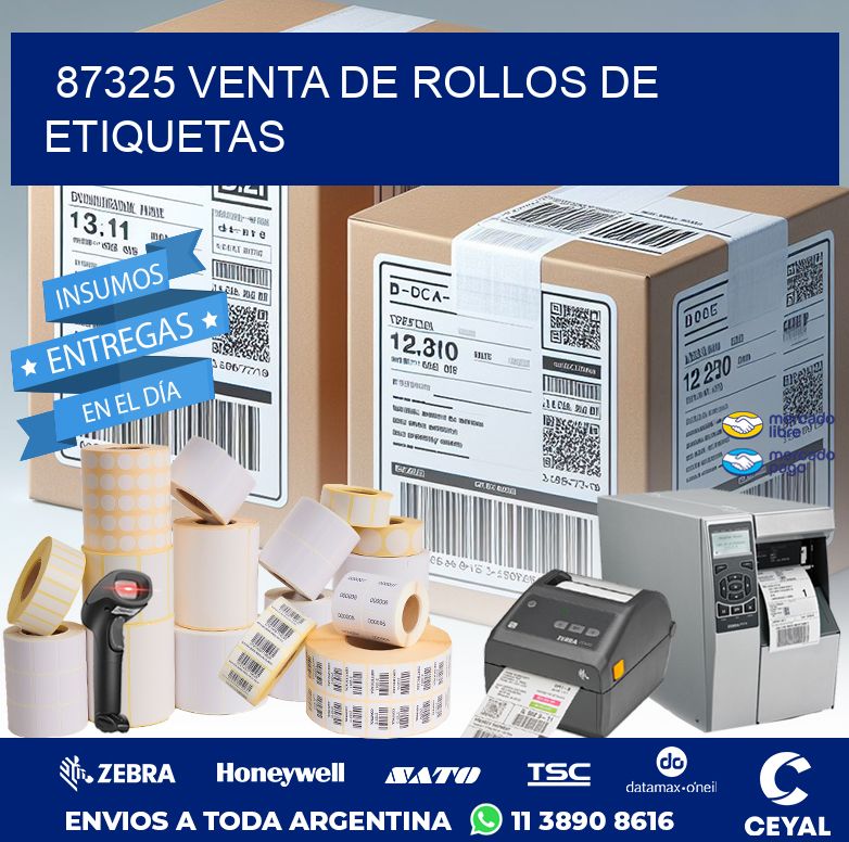 87325 VENTA DE ROLLOS DE ETIQUETAS