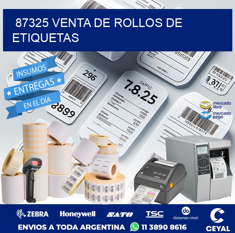 87325 VENTA DE ROLLOS DE ETIQUETAS