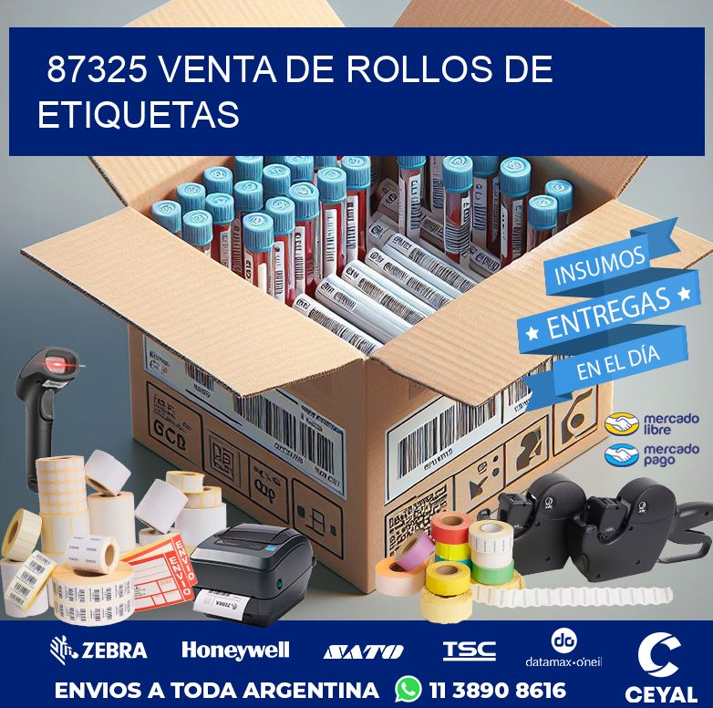 87325 VENTA DE ROLLOS DE ETIQUETAS