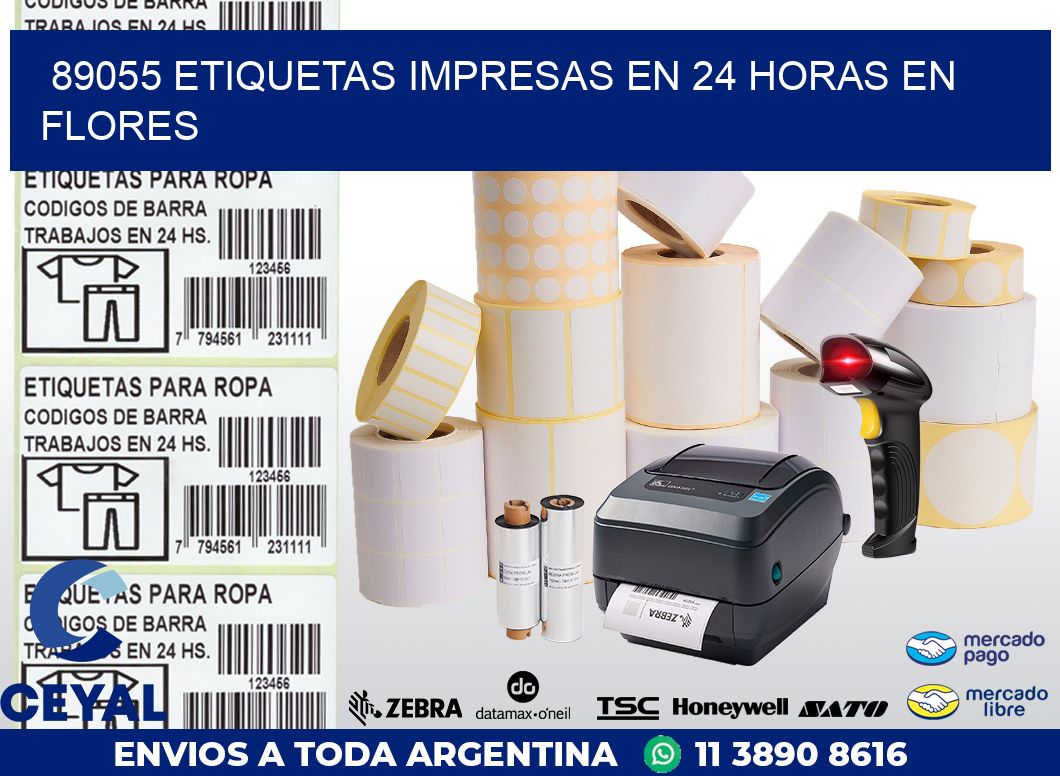 89055 ETIQUETAS IMPRESAS EN 24 HORAS EN FLORES