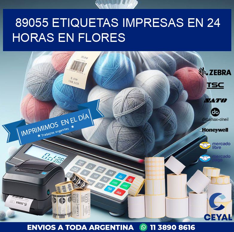 89055 ETIQUETAS IMPRESAS EN 24 HORAS EN FLORES