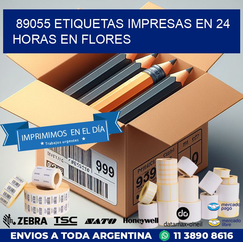 89055 ETIQUETAS IMPRESAS EN 24 HORAS EN FLORES