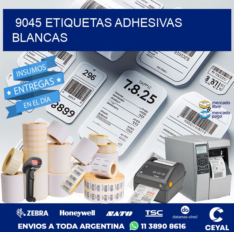 9045 ETIQUETAS ADHESIVAS BLANCAS
