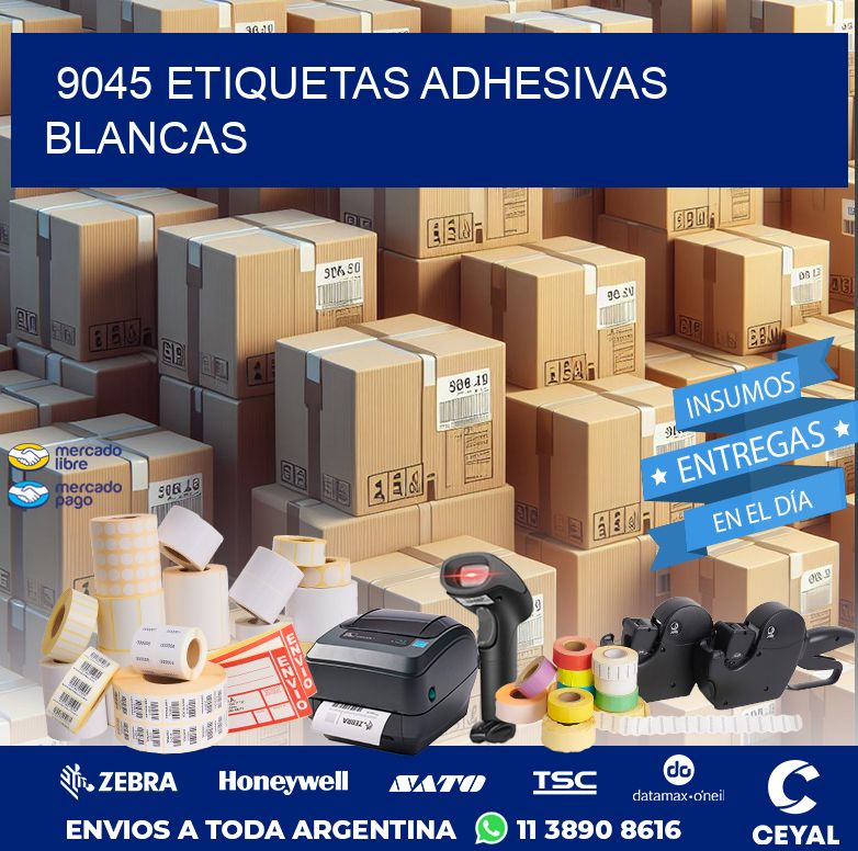 9045 ETIQUETAS ADHESIVAS BLANCAS