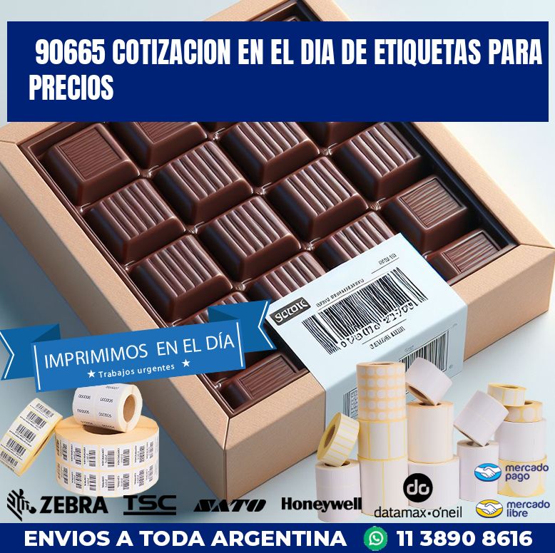 90665 COTIZACION EN EL DIA DE ETIQUETAS PARA PRECIOS