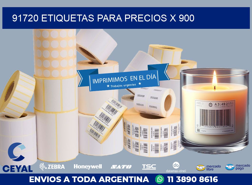 91720 ETIQUETAS PARA PRECIOS X 900