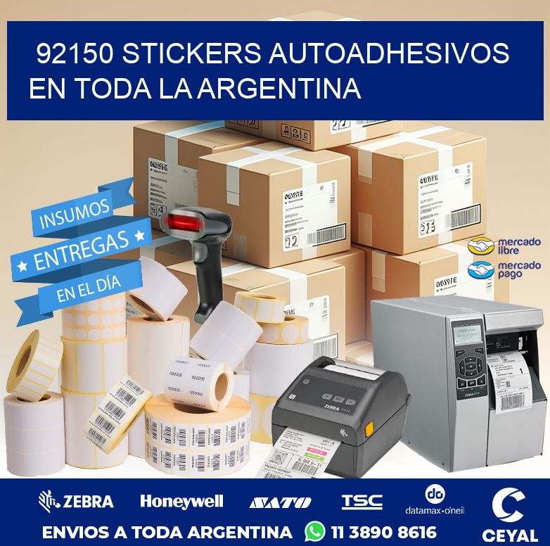 92150 STICKERS AUTOADHESIVOS EN TODA LA ARGENTINA