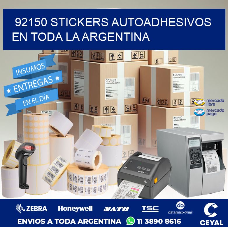 92150 STICKERS AUTOADHESIVOS EN TODA LA ARGENTINA