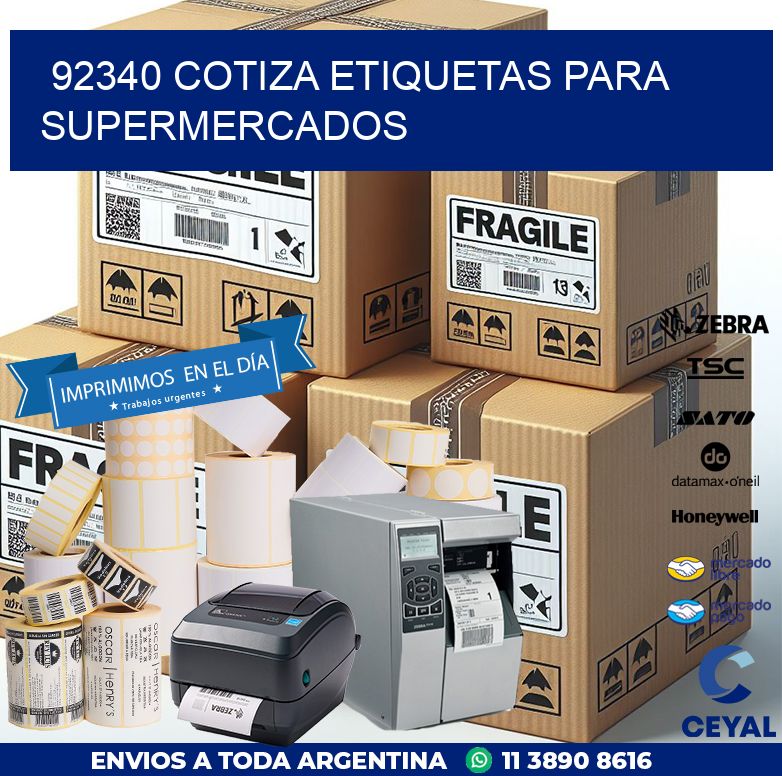 92340 COTIZA ETIQUETAS PARA SUPERMERCADOS