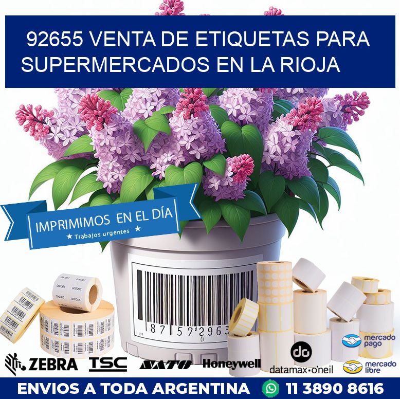 92655 VENTA DE ETIQUETAS PARA SUPERMERCADOS EN LA RIOJA
