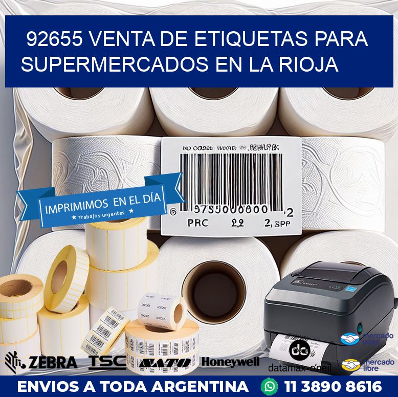 92655 VENTA DE ETIQUETAS PARA SUPERMERCADOS EN LA RIOJA