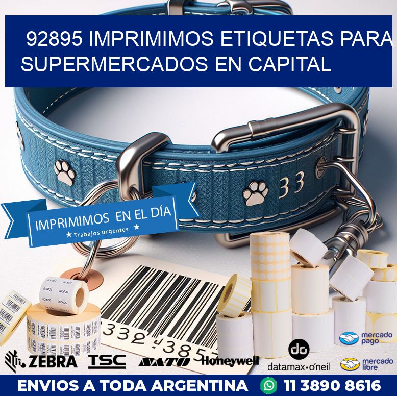92895 IMPRIMIMOS ETIQUETAS PARA SUPERMERCADOS EN CAPITAL