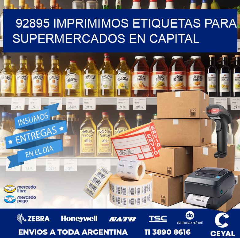 92895 IMPRIMIMOS ETIQUETAS PARA SUPERMERCADOS EN CAPITAL