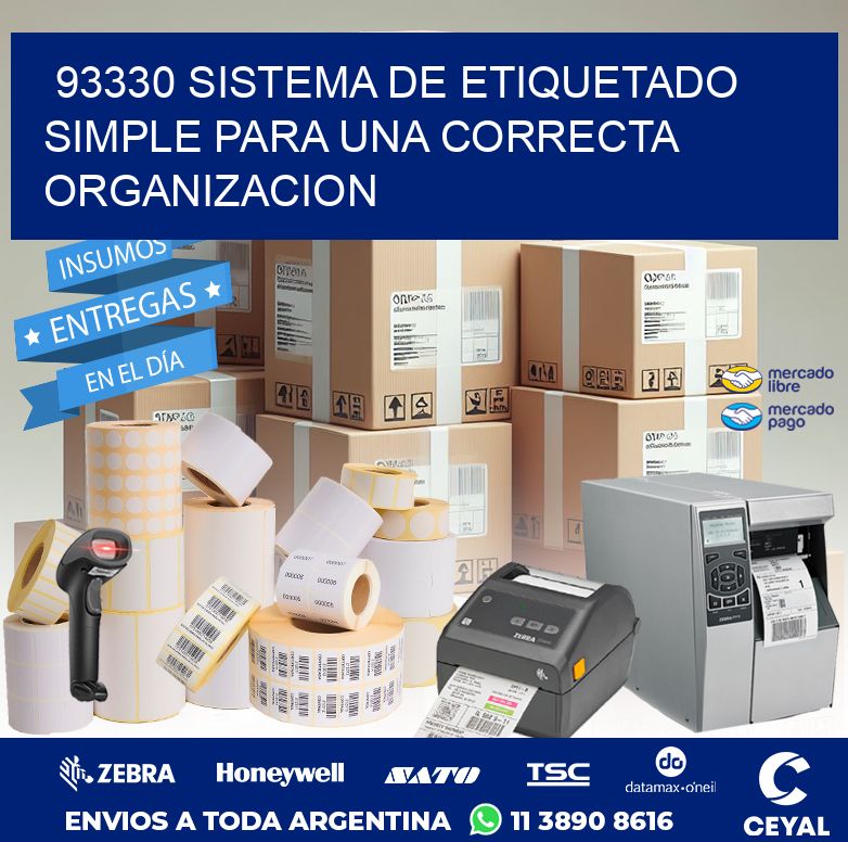 93330 SISTEMA DE ETIQUETADO SIMPLE PARA UNA CORRECTA ORGANIZACION