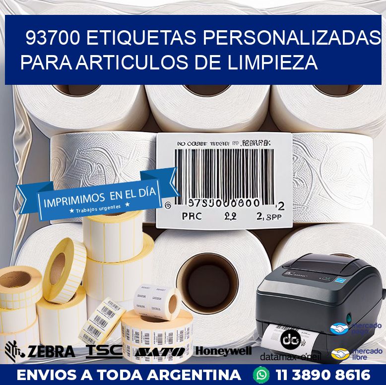 93700 ETIQUETAS PERSONALIZADAS PARA ARTICULOS DE LIMPIEZA