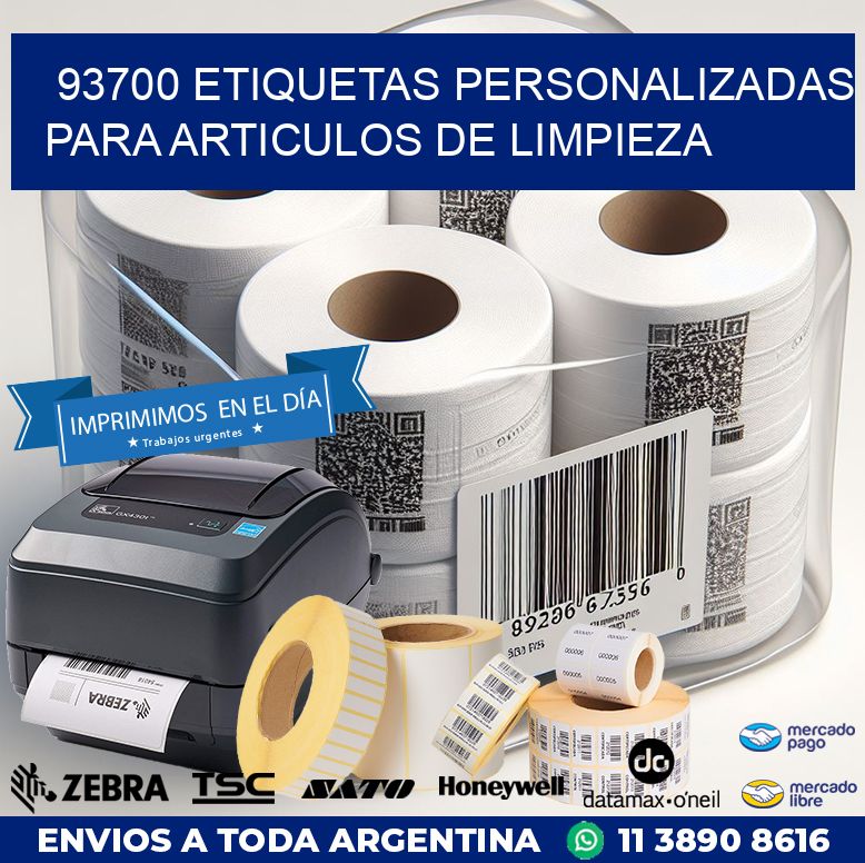 93700 ETIQUETAS PERSONALIZADAS PARA ARTICULOS DE LIMPIEZA