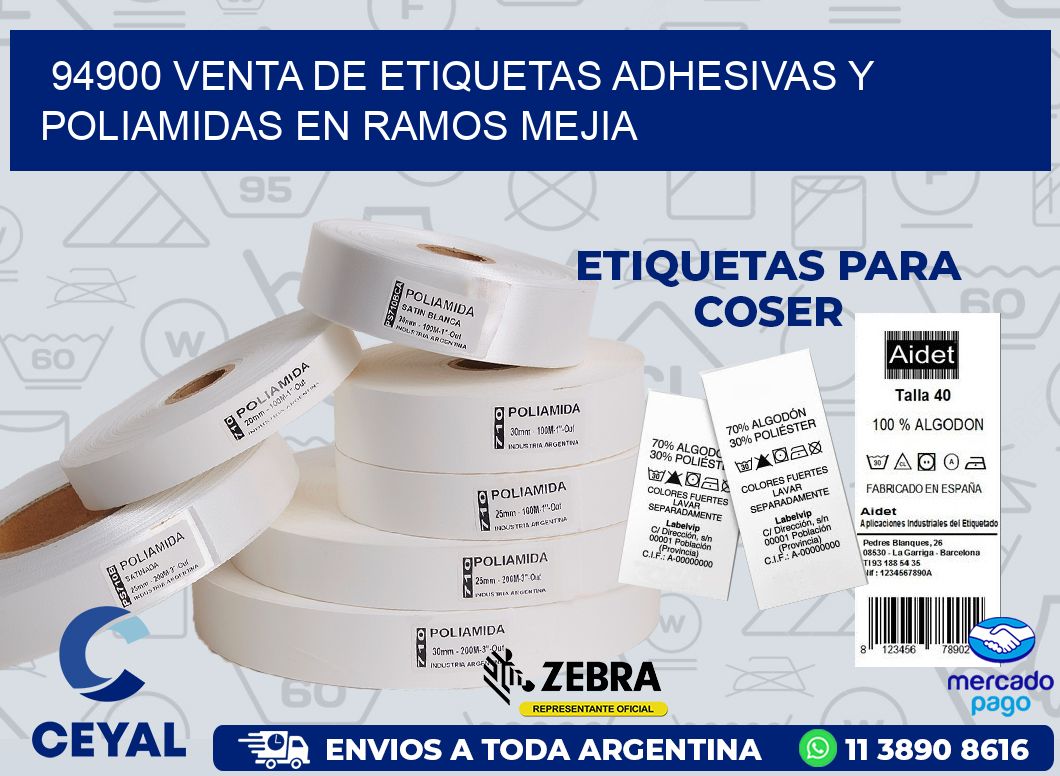 94900 VENTA DE ETIQUETAS ADHESIVAS Y POLIAMIDAS EN RAMOS MEJIA