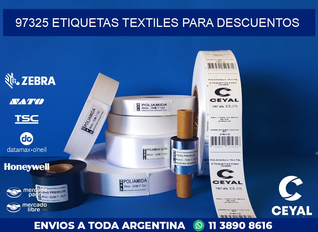 97325 ETIQUETAS TEXTILES PARA DESCUENTOS