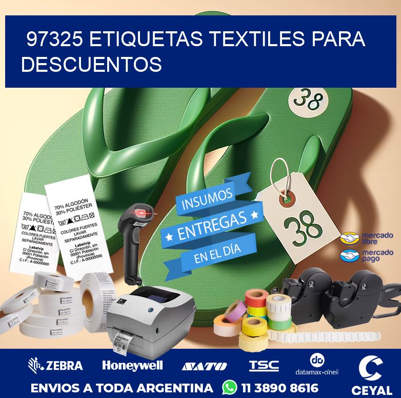 97325 ETIQUETAS TEXTILES PARA DESCUENTOS
