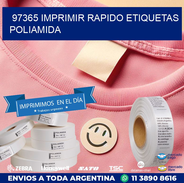 97365 IMPRIMIR RAPIDO ETIQUETAS POLIAMIDA