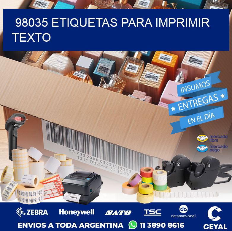 98035 ETIQUETAS PARA IMPRIMIR TEXTO