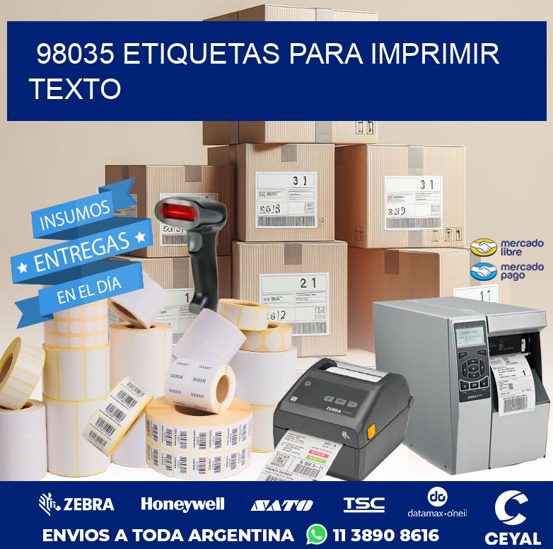 98035 ETIQUETAS PARA IMPRIMIR TEXTO
