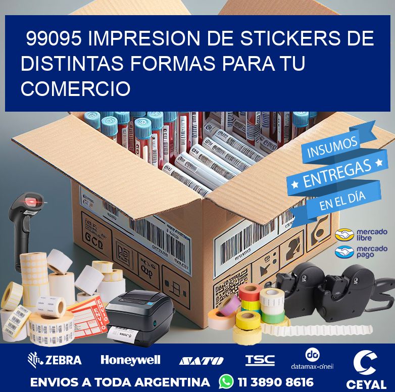 99095 IMPRESION DE STICKERS DE DISTINTAS FORMAS PARA TU COMERCIO