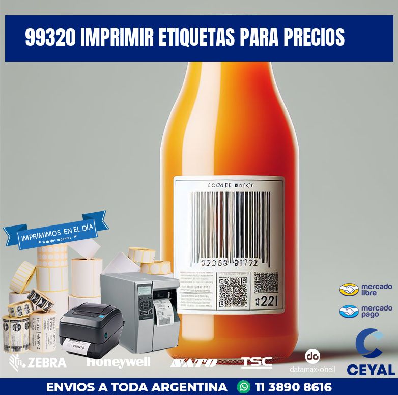 99320 IMPRIMIR ETIQUETAS PARA PRECIOS