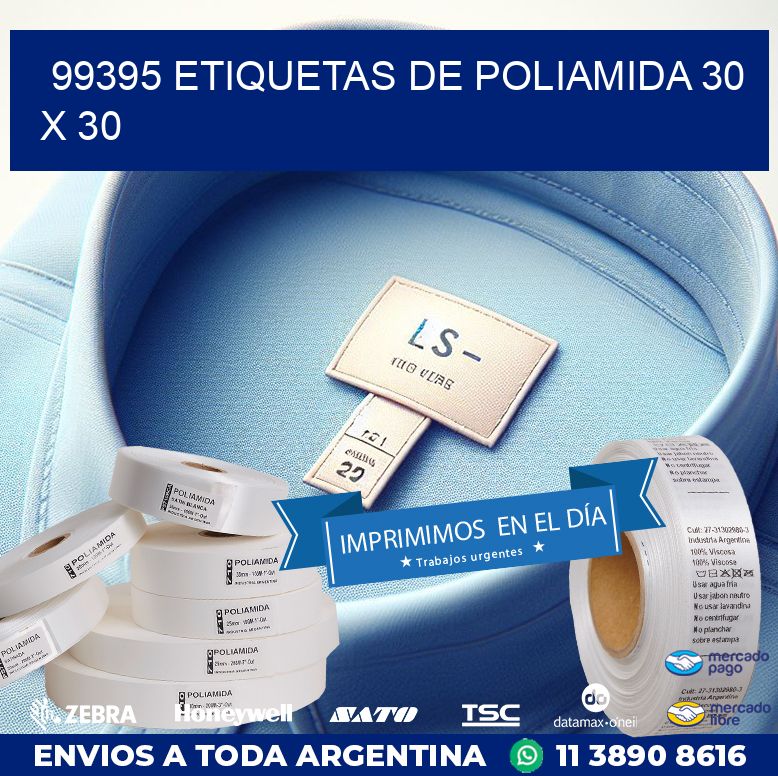 99395 ETIQUETAS DE POLIAMIDA 30 X 30