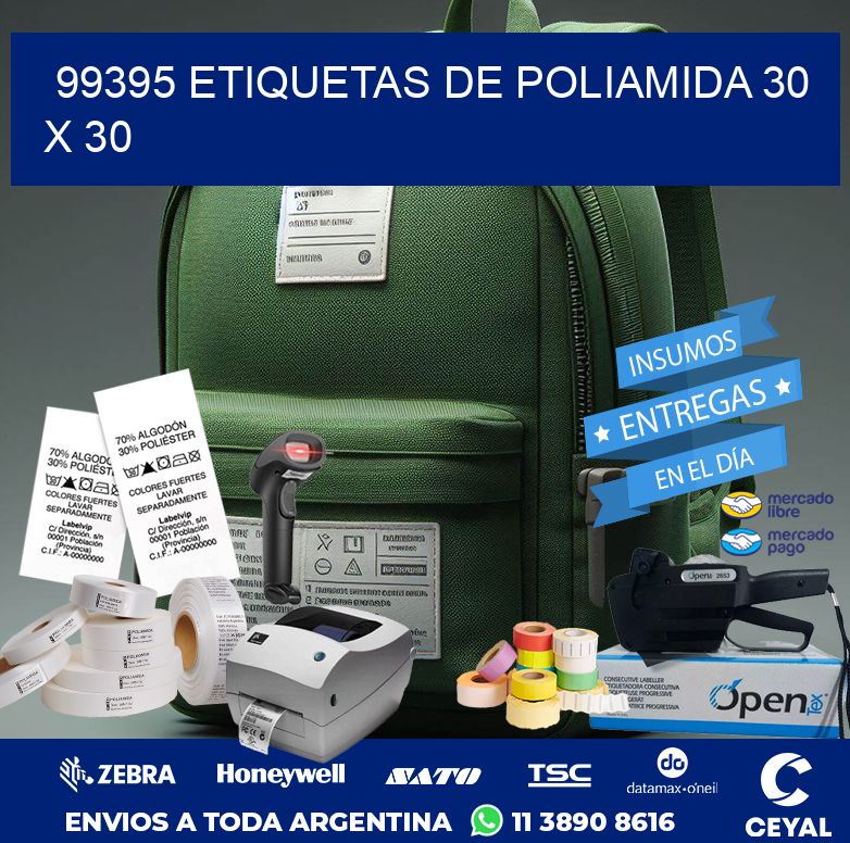 99395 ETIQUETAS DE POLIAMIDA 30 X 30