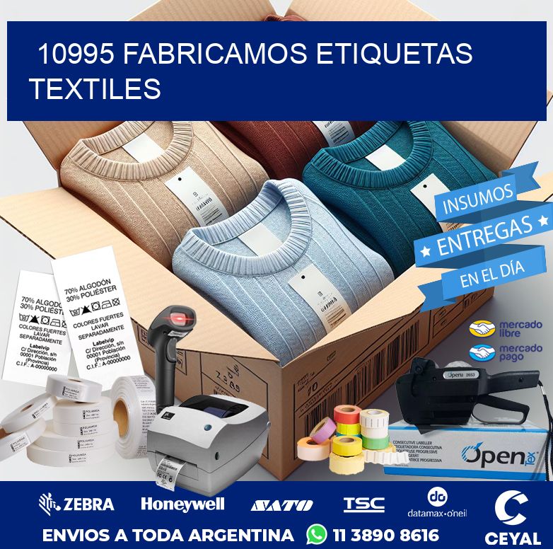 10995 FABRICAMOS ETIQUETAS TEXTILES