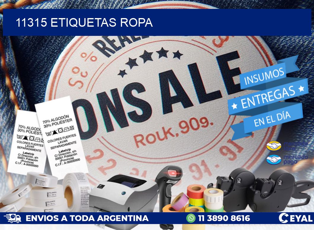 11315 ETIQUETAS ROPA