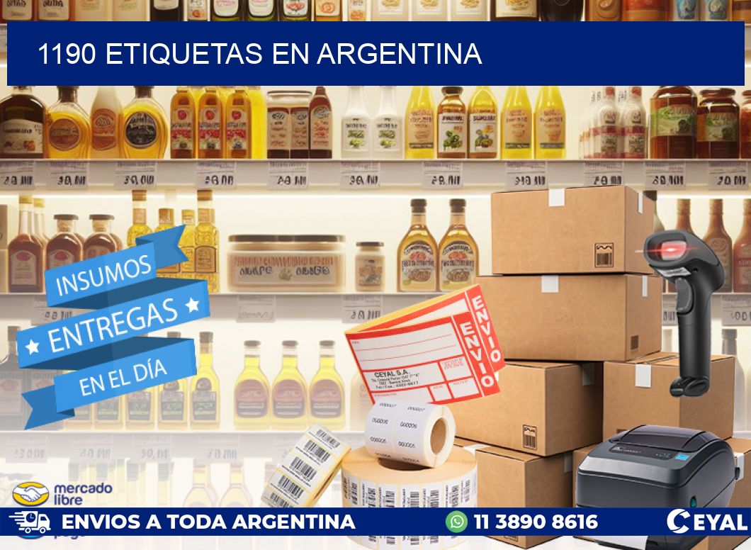 1190 etiquetas en argentina