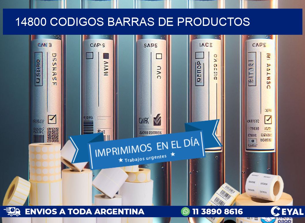 14800 CODIGOS BARRAS DE PRODUCTOS