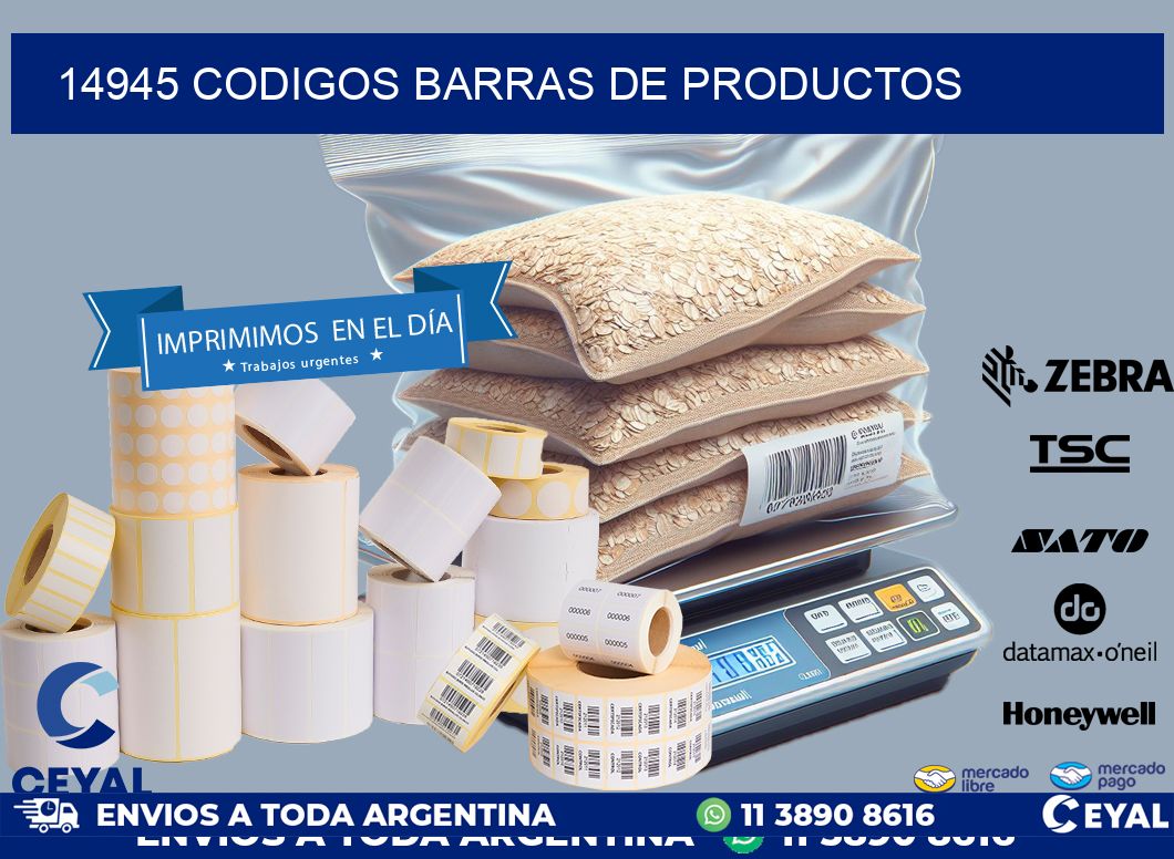 14945 CODIGOS BARRAS DE PRODUCTOS