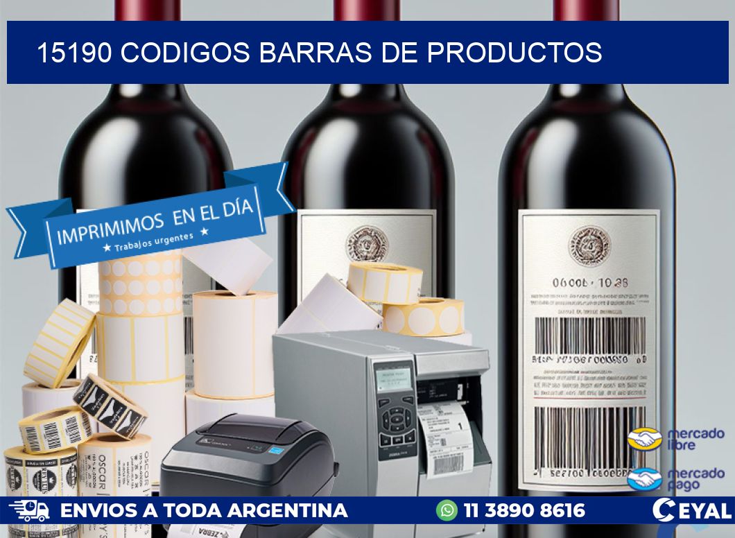 15190 CODIGOS BARRAS DE PRODUCTOS