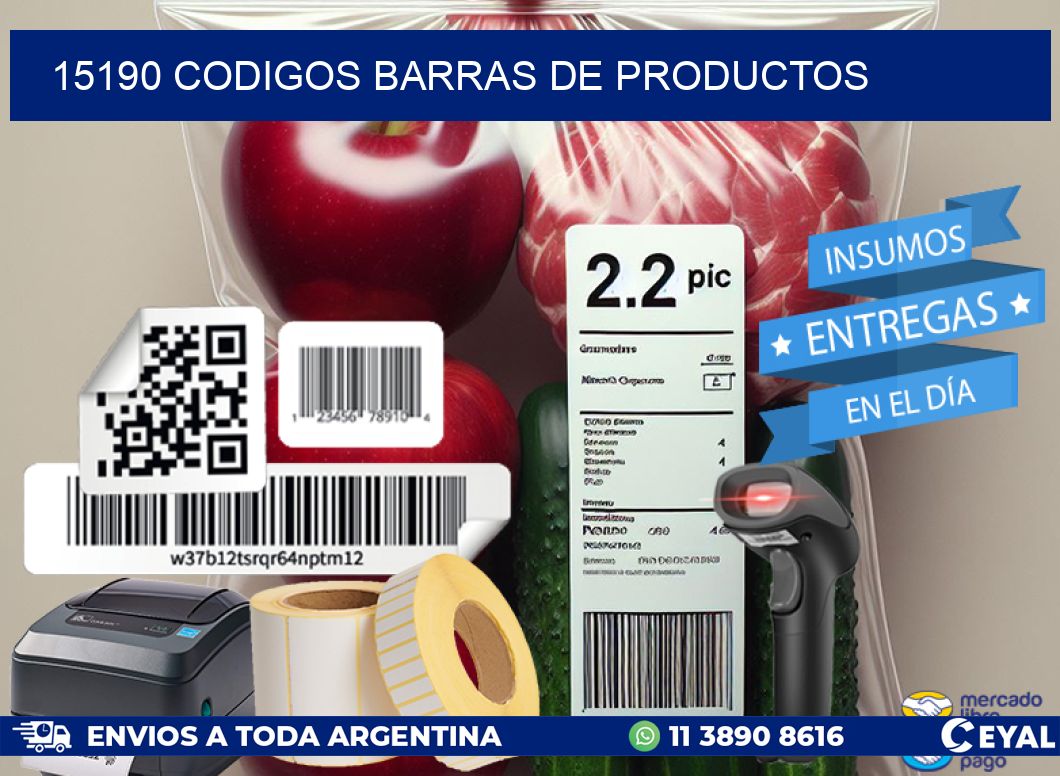 15190 CODIGOS BARRAS DE PRODUCTOS