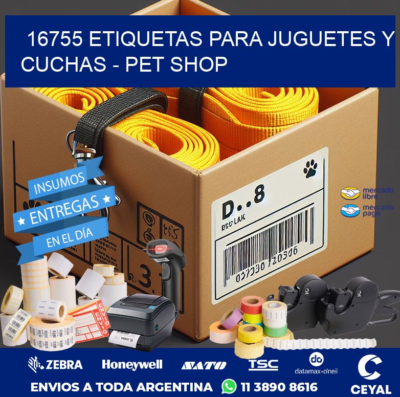 16755 ETIQUETAS PARA JUGUETES Y CUCHAS - PET SHOP