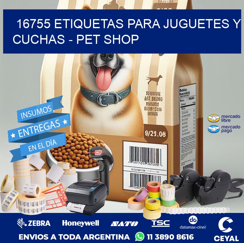 16755 ETIQUETAS PARA JUGUETES Y CUCHAS – PET SHOP