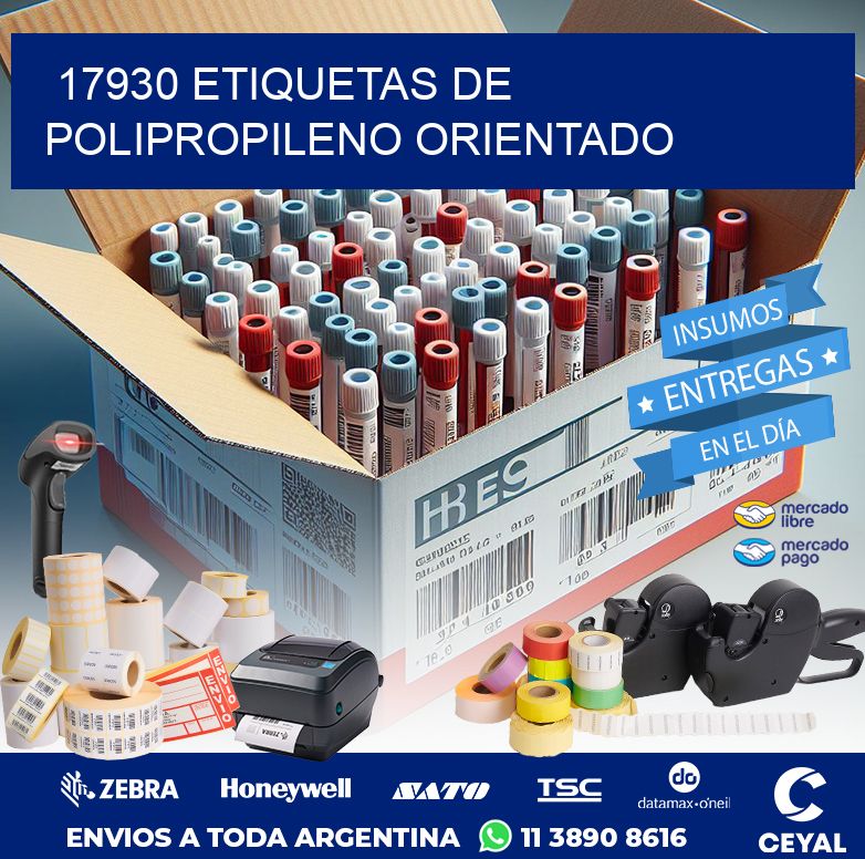 17930 ETIQUETAS DE POLIPROPILENO ORIENTADO
