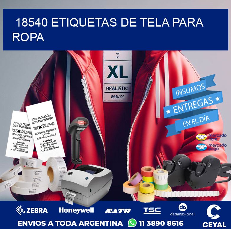18540 ETIQUETAS DE TELA PARA ROPA