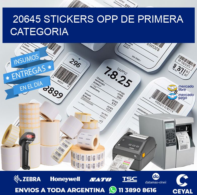 20645 STICKERS OPP DE PRIMERA CATEGORIA