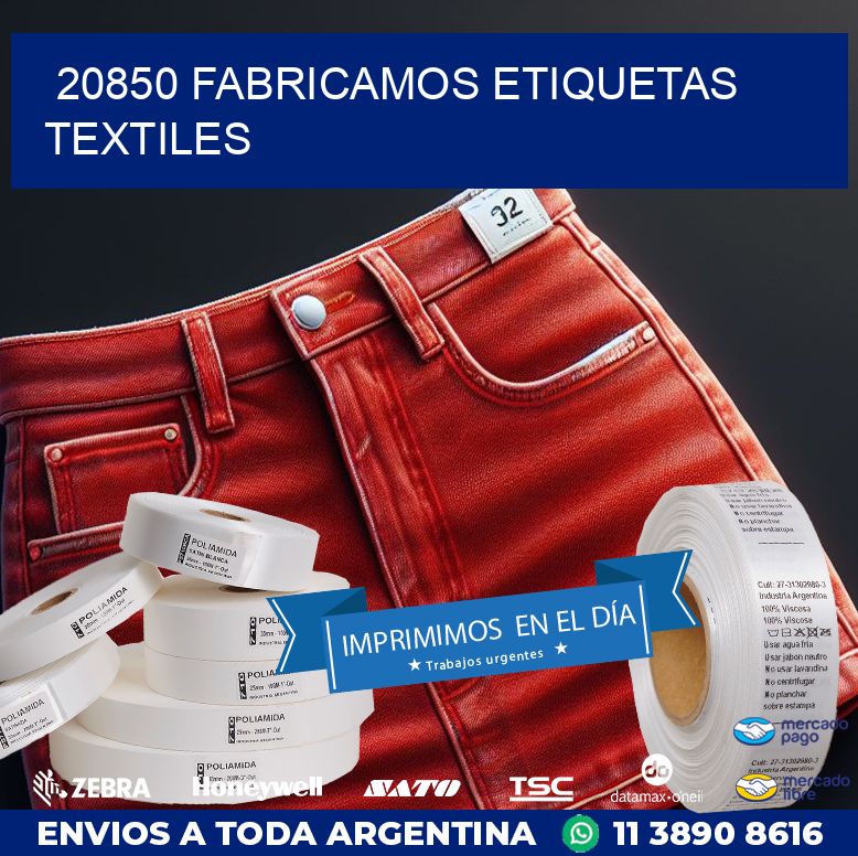 20850 FABRICAMOS ETIQUETAS TEXTILES